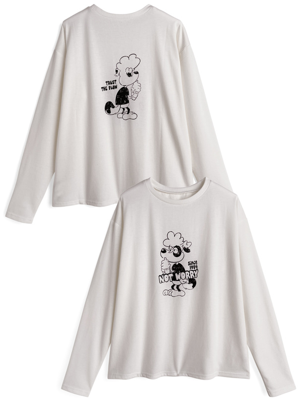 ドッグロゴプリントロンT