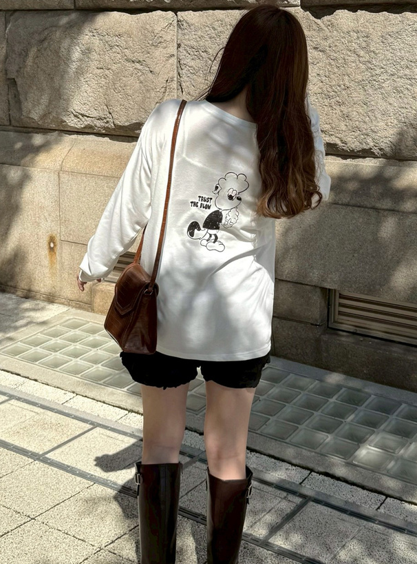 ドッグロゴプリントロンT