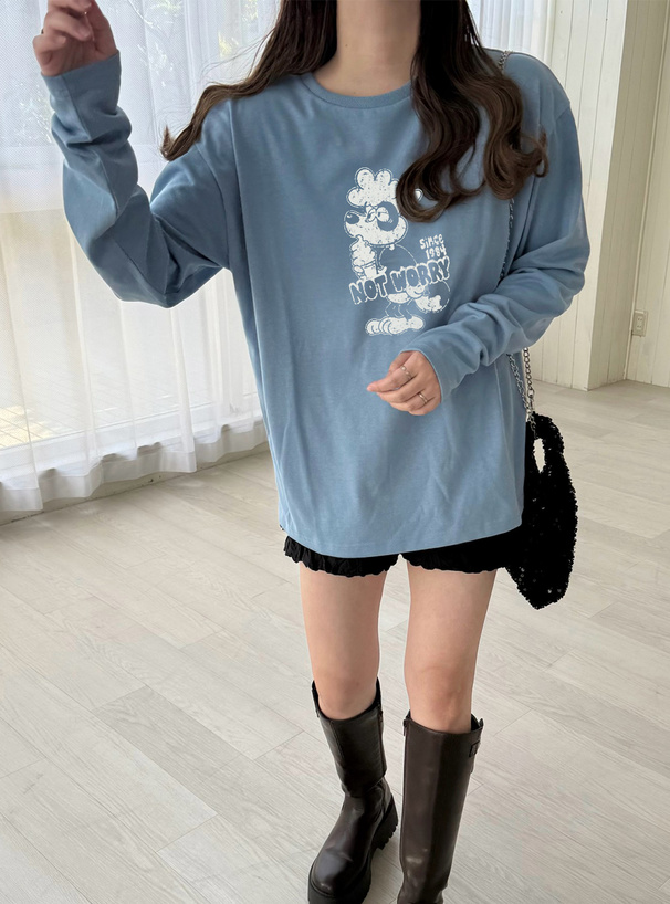 ドッグロゴプリントロンT