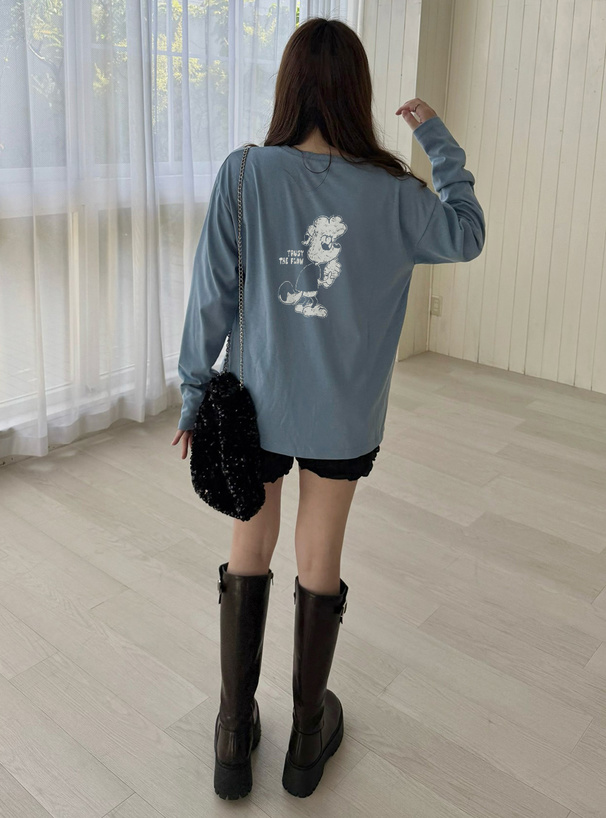 ドッグロゴプリントロンT