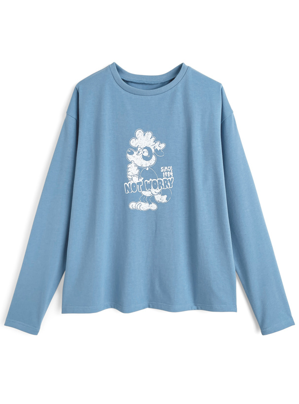 ドッグロゴプリントロンT