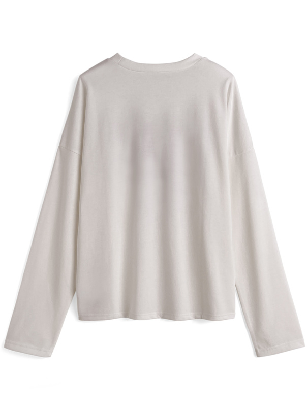 モノグラム刺繍ロンT