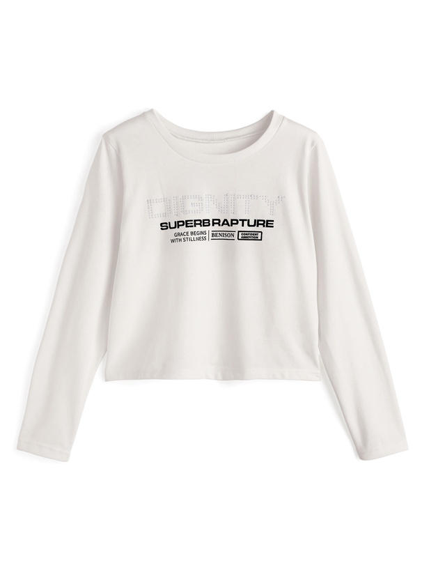 スタッズグラフィックロゴロンT