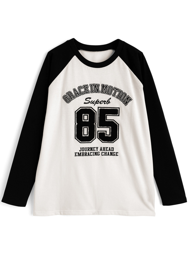 ナンバーサガラ刺繍ロゴロンT[pm764]