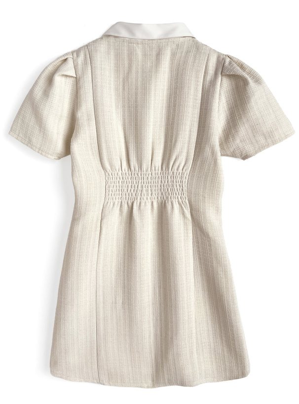 3Wayリボン・襟付きツイードミニワンピース