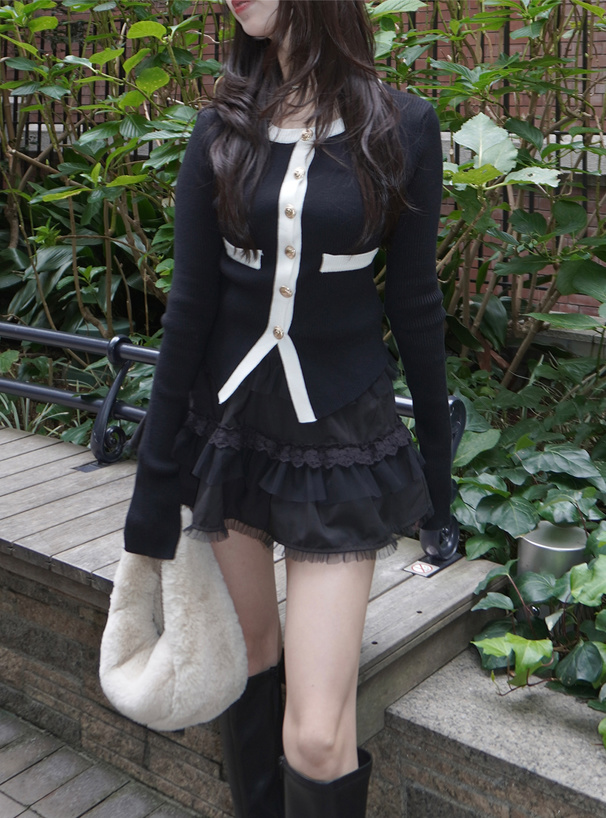 ILLIT アイリット BEB インパン付きレースフリルミニスカート[pm771