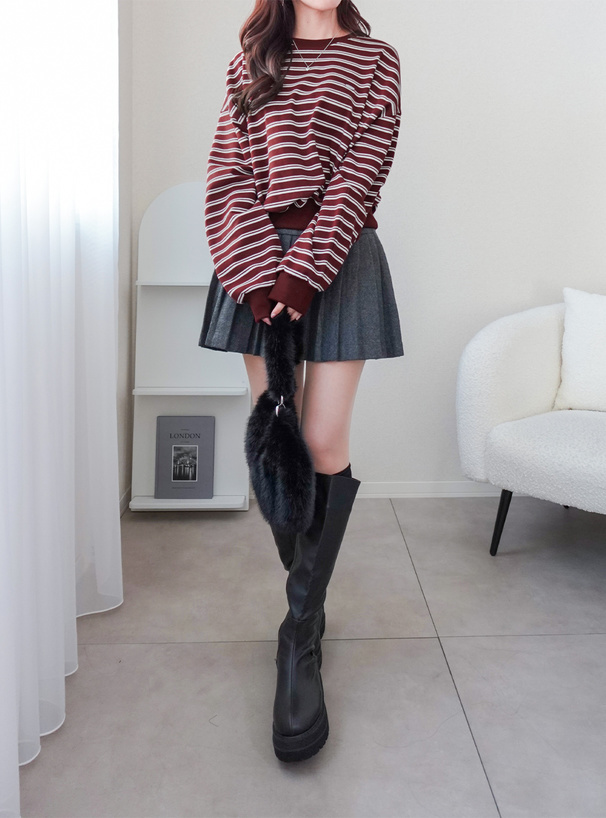 ボーダー柄トップス[pm776] | レディースファッション通販のグレイル