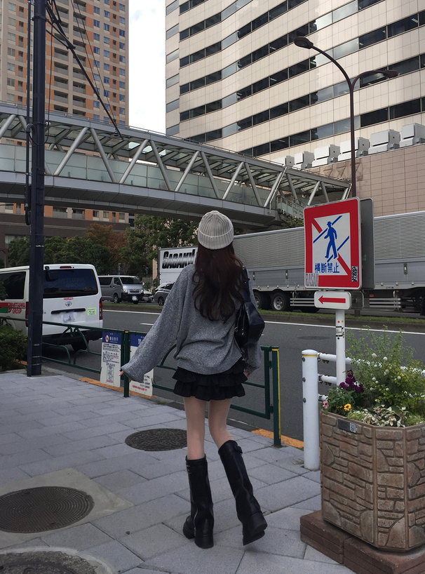 インパン裏地付きティアードフリルチュールミニスカートパンツ