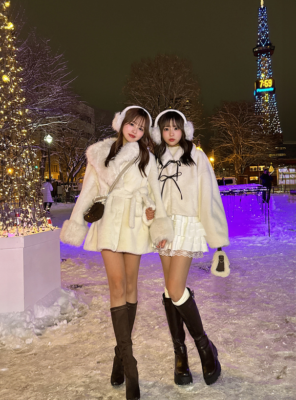 インパン裏地付きティアードフリルレースミニスカート