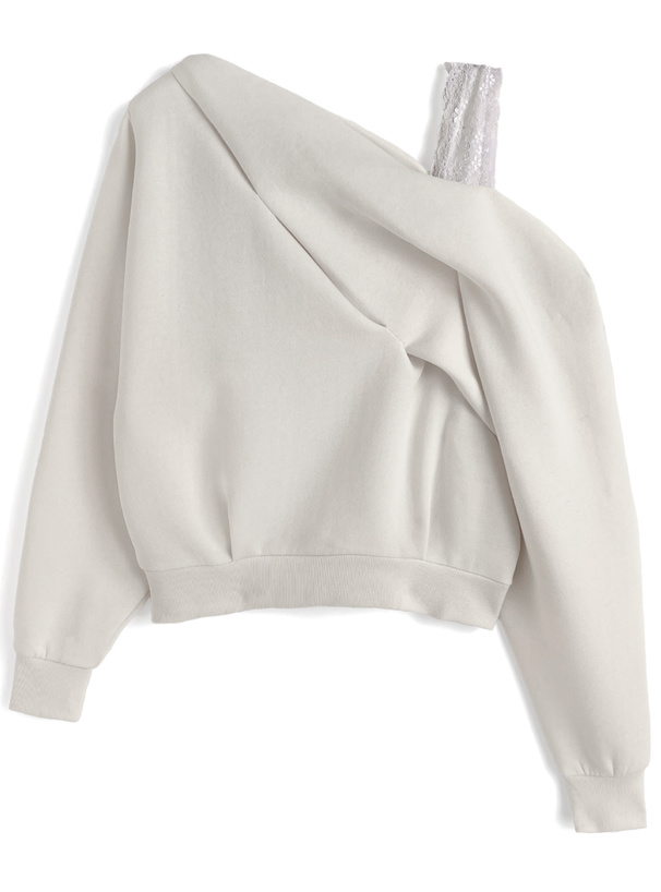 2Wayショルダーレースタックトップス