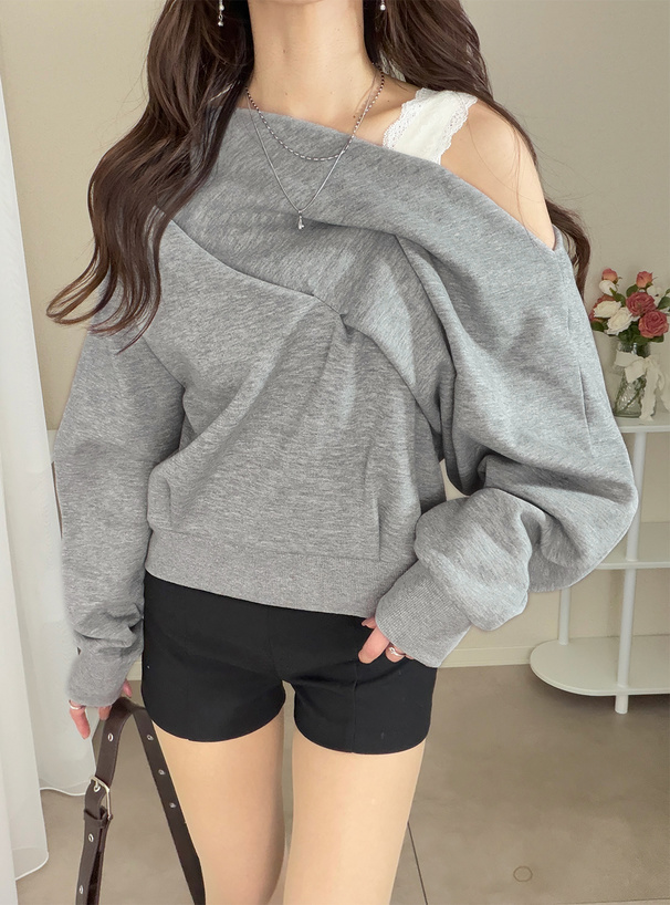 2Wayショルダーレースタックトップス