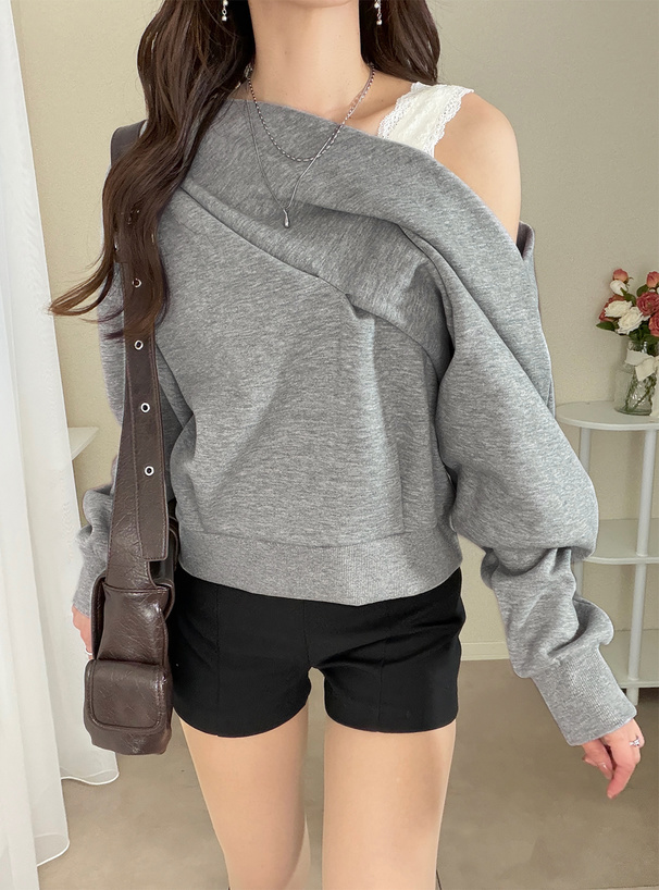 2Wayショルダーレースタックトップス