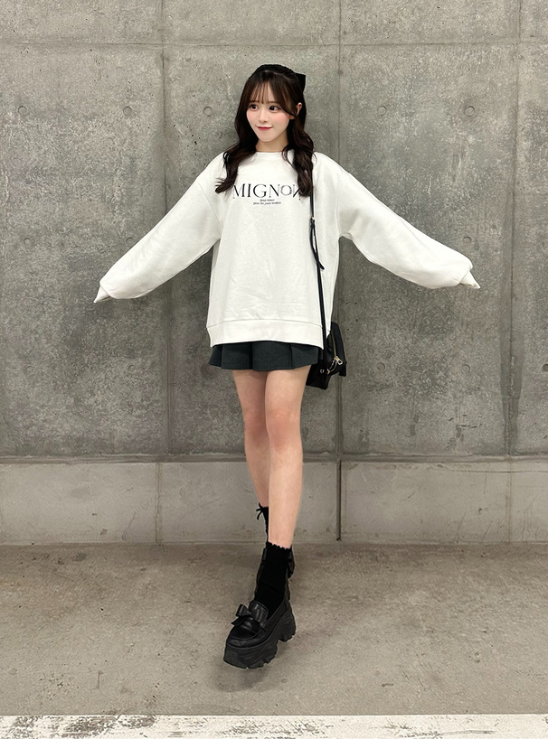 パールロゴプリントスウェットトップス[pm816] | レディース