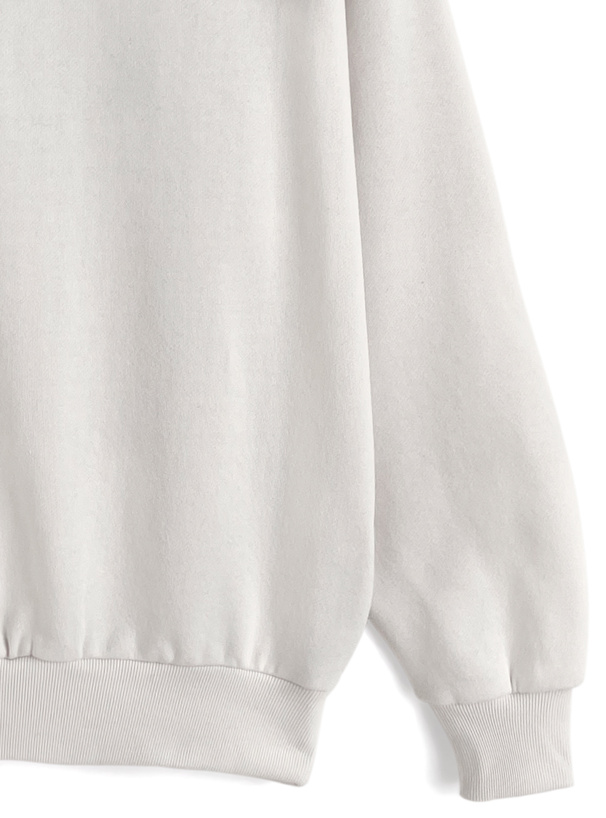 ラインストーンロゴスウェットトップス