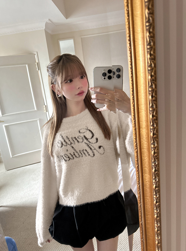 ロゴシャギーニットトップス[pm845] | レディースファッション通販の