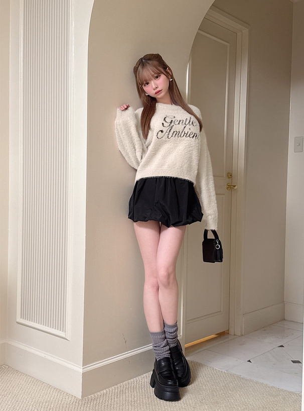 ロゴシャギーニットトップス[pm845] | レディースファッション通販の