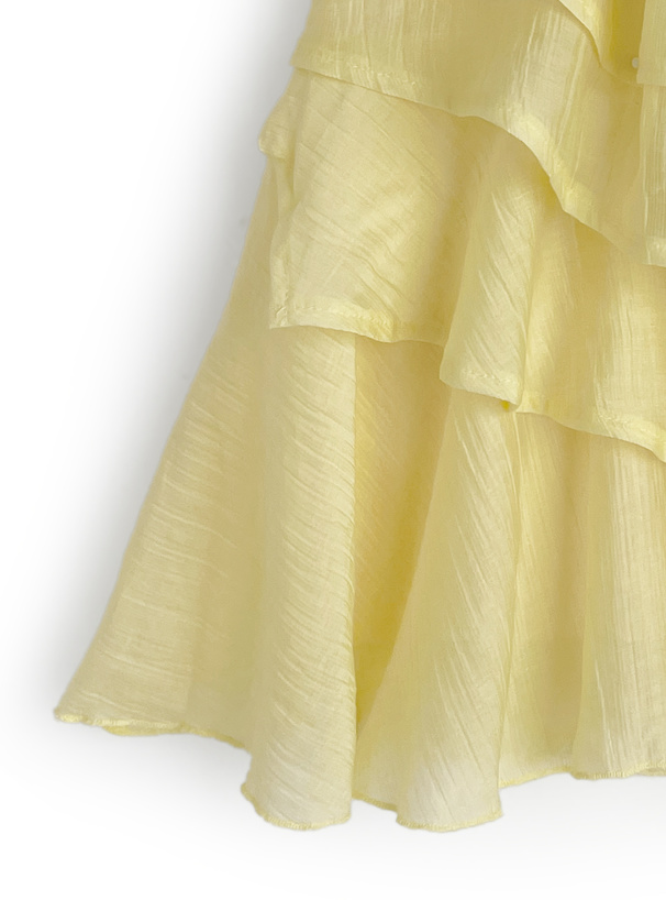 ティアードフリルキャミソールトップス