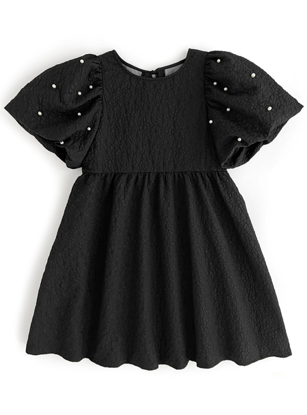 パールふくれジャガードフレアミニワンピース[pm859]