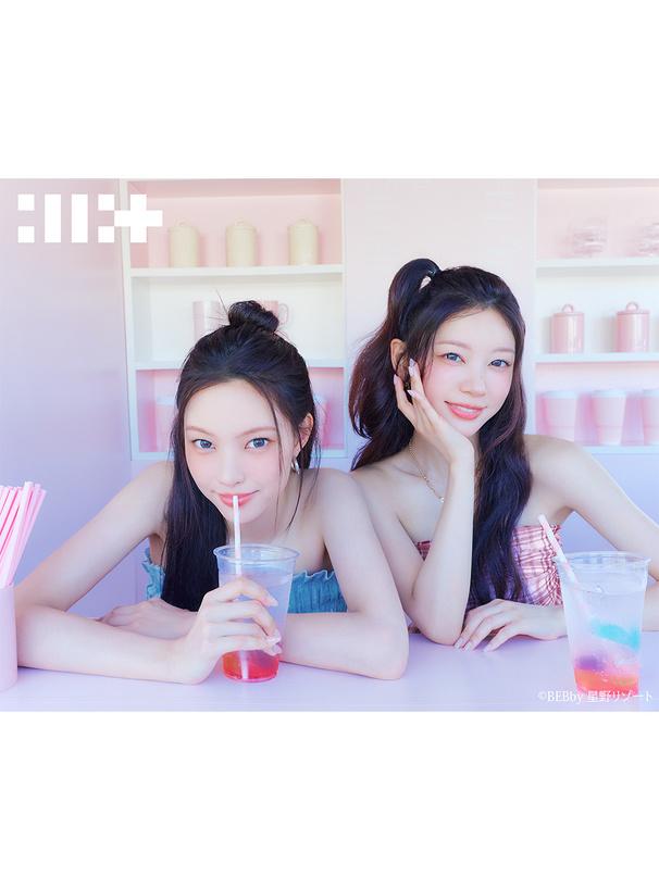 ILLIT アイリット BEB チェック柄リボンフリルベアトップ