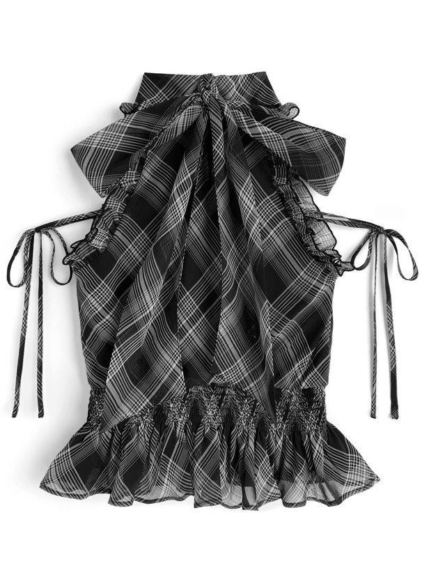 2Wayチェック柄アメスリブラウス