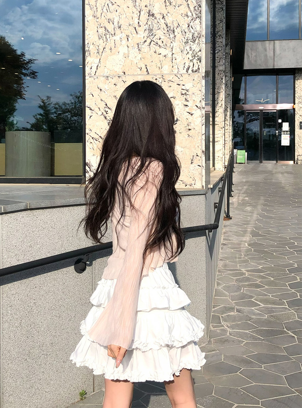 【セット】カバーオールジャケット&ティアードフリルミニスカート インパン裏地付きティアードフリルミニスカート[pm904] | レディース