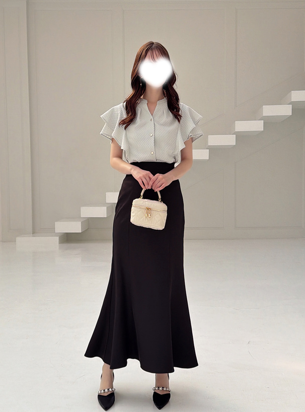 バックリボンマーメイドスカート