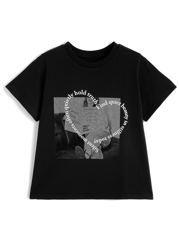グラフィックロゴプリントTシャツ