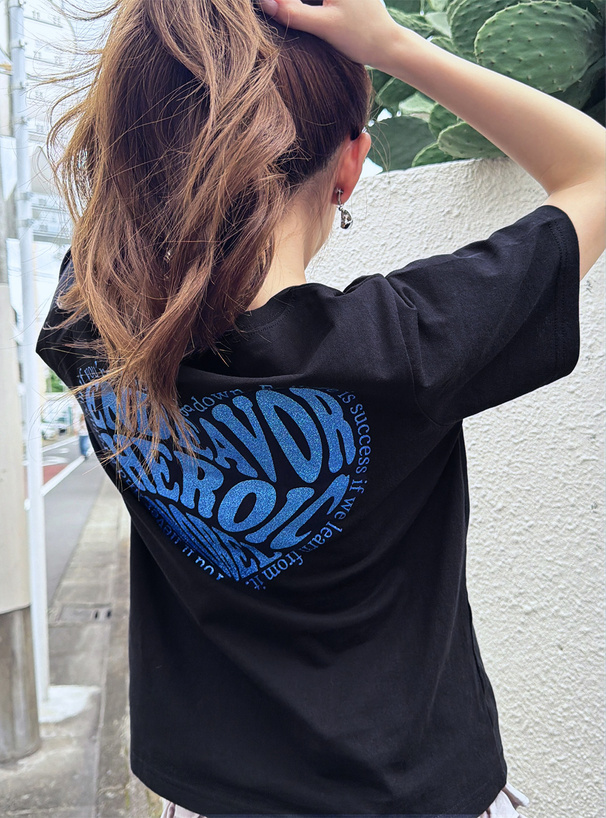ラメハートロゴTシャツ