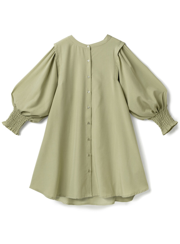 4Wayウィングショルダーチュニックワンピース