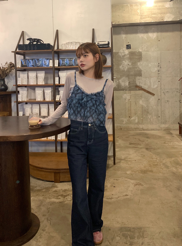 チェック柄チュールシアービスチェ