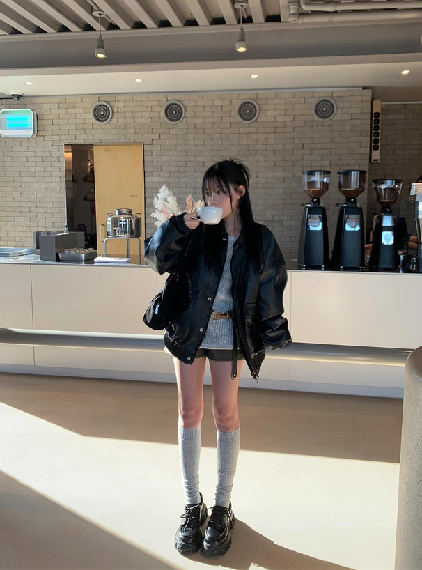 ビッグポケットレザージャケット