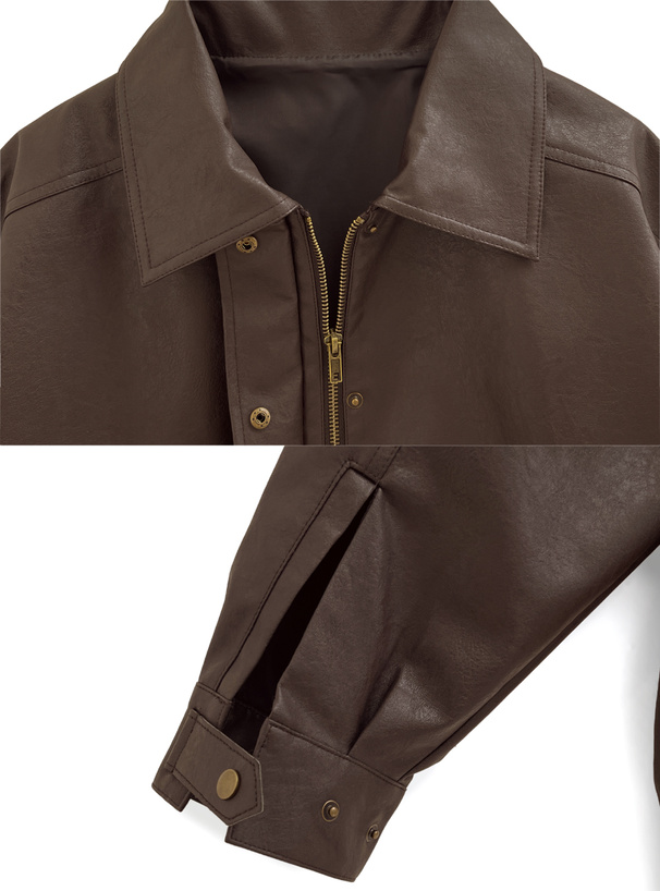 ビッグポケットレザージャケット