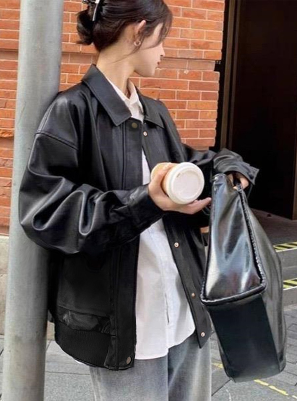 ビッグポケットレザージャケット
