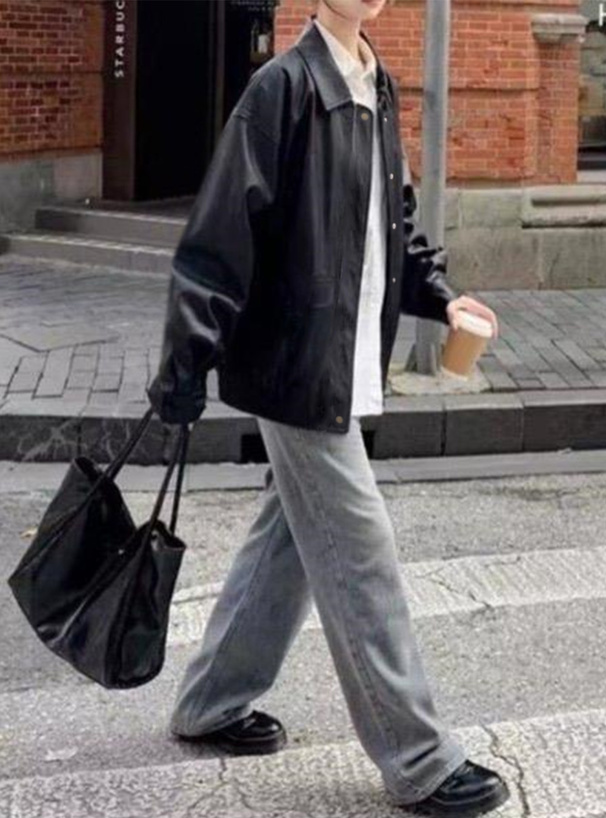 ビッグポケットレザージャケット