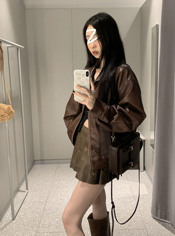 ビッグポケットレザージャケット