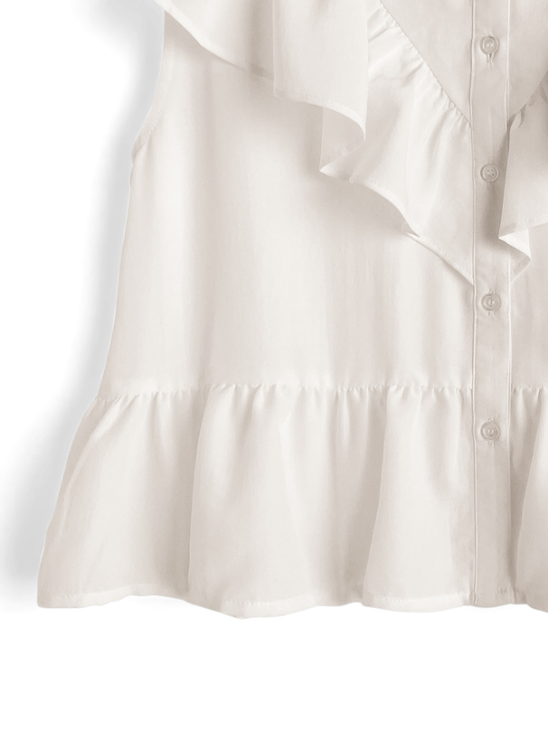 フリルノースリーブブラウス[pp220] | レディースファッション通販の