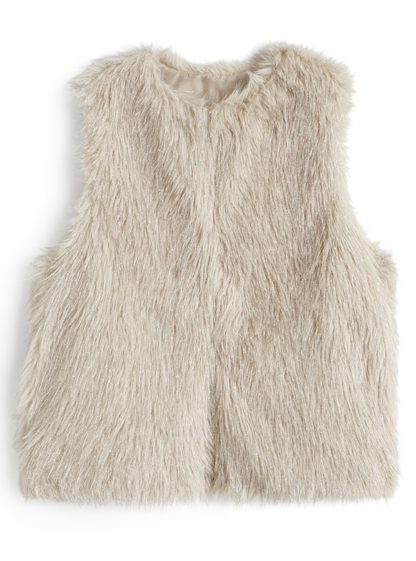 ラメシャギーファーベスト