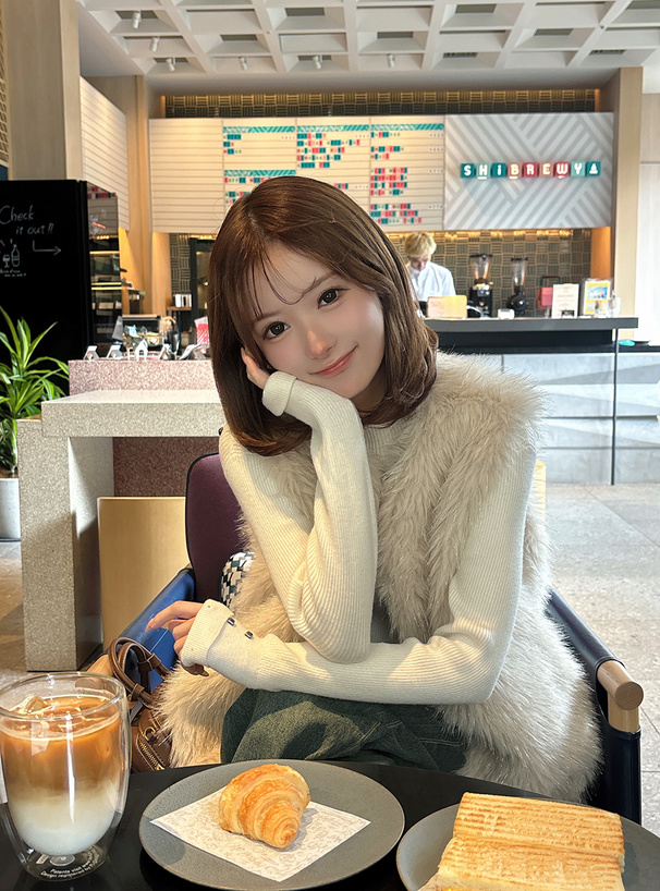 ラメシャギーファーベスト