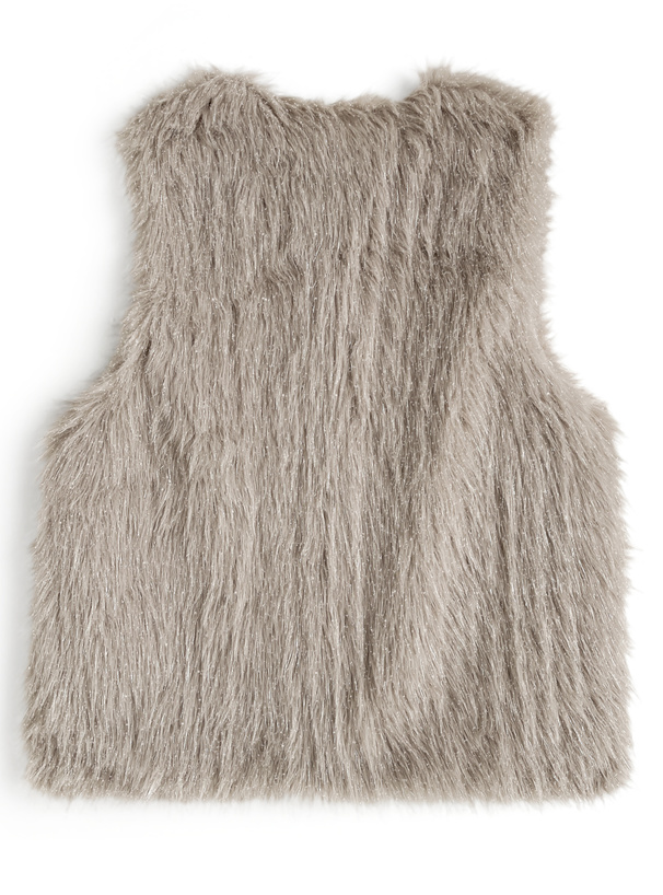 ラメシャギーファーベスト