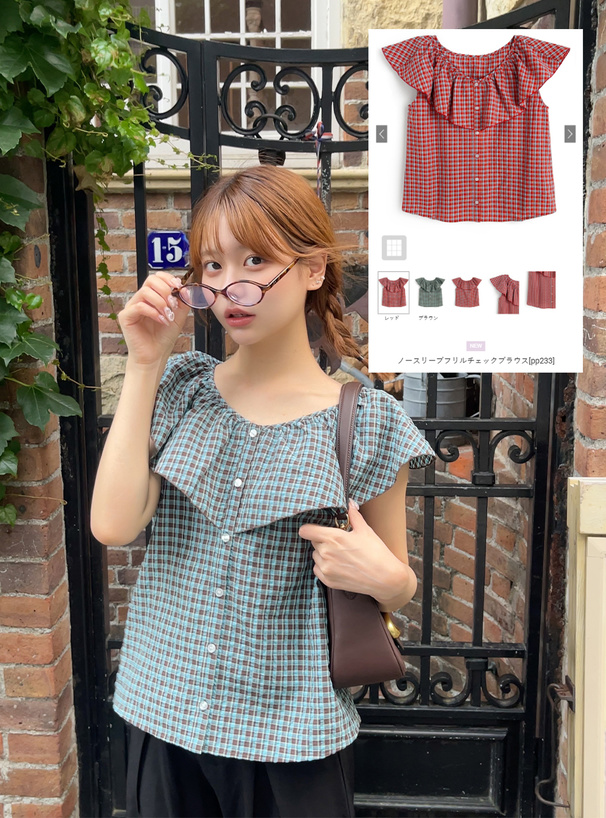 未使用近バーバリーチルドレン ノースリーブフリルブラウス美品