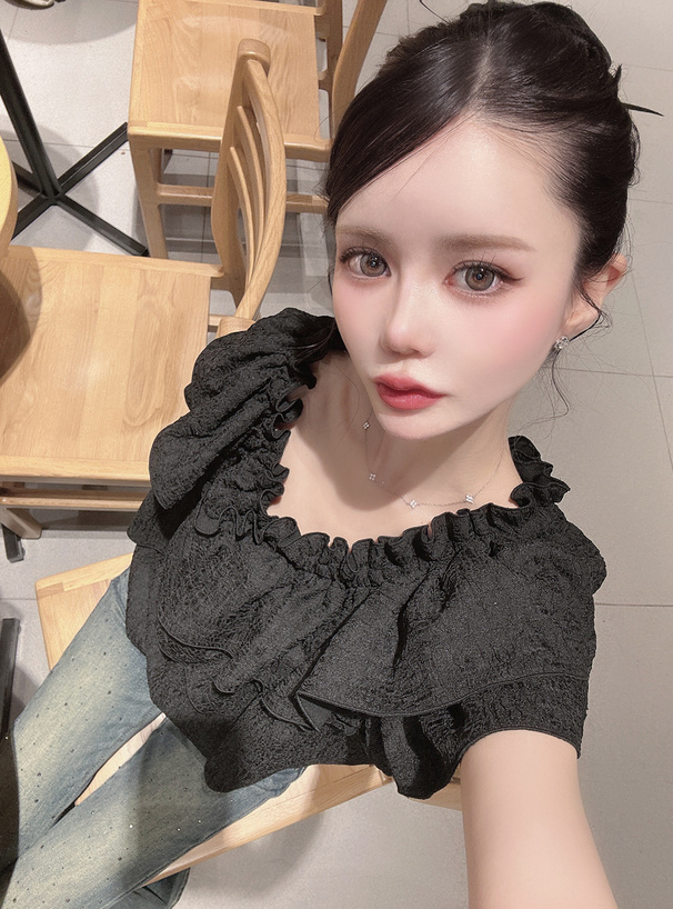 2Wayクロスフリルブラウス[pp245] | レディースファッション通販の