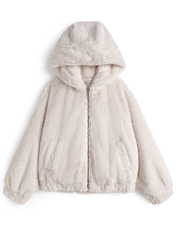 フード付きファーブルゾン[pp246] | レディースファッション通販の