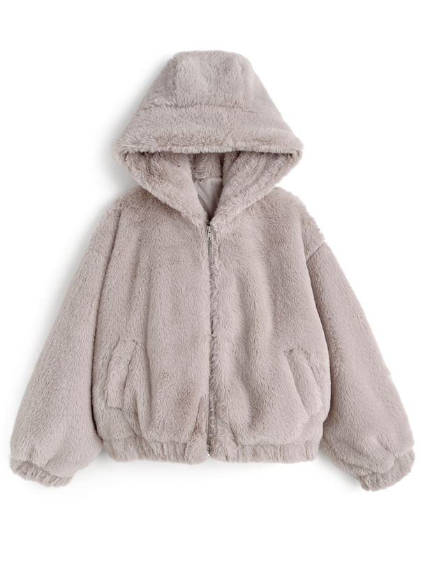 フード付きファーブルゾン[pp246] | レディースファッション通販の