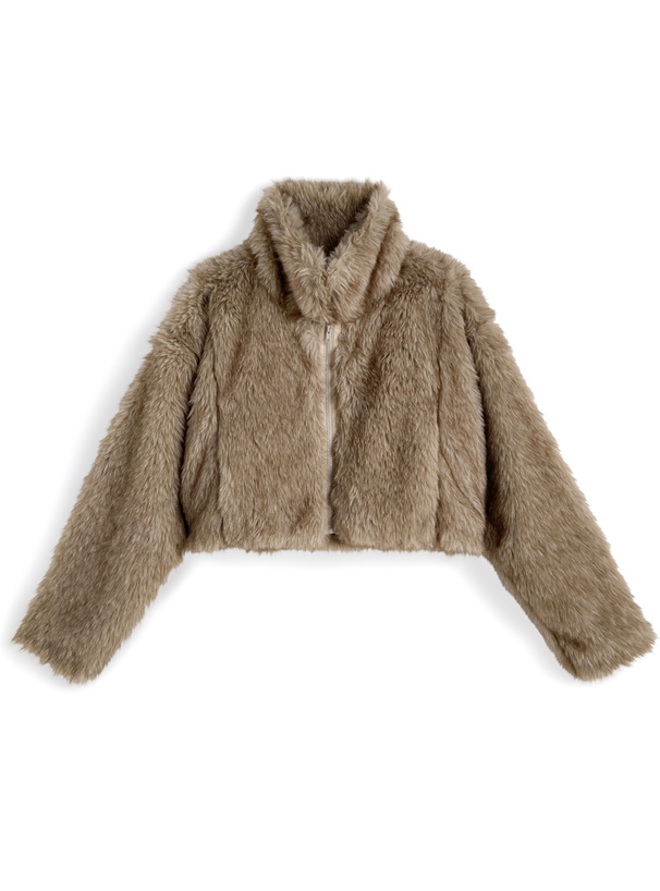 襟2Wayファーブルゾン