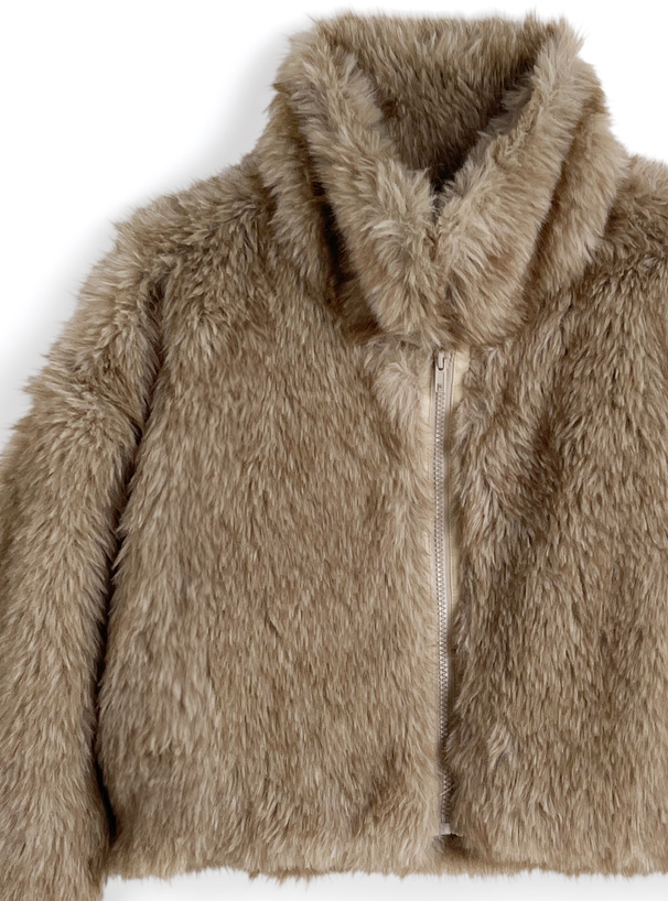 襟2Wayファーブルゾン