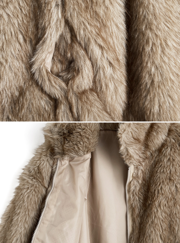 襟2Wayファーブルゾン