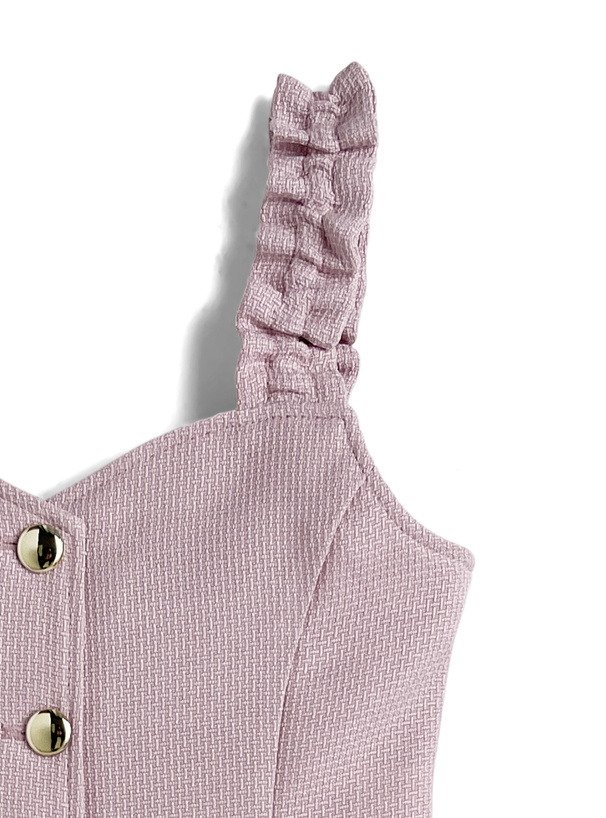 ツイードビスチェ×ティアードフリルスカートセットアップ