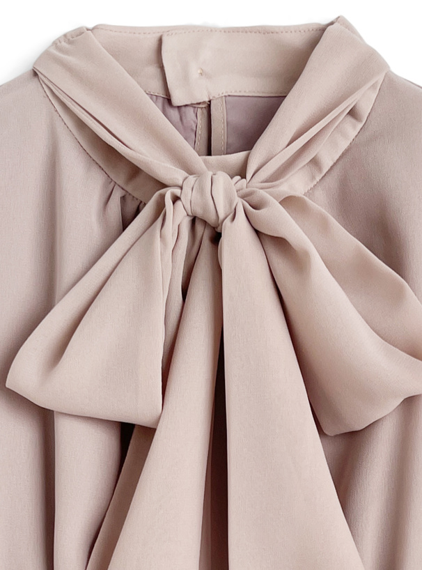 2Wayボウタイノースリーブペプラムティアードチュニック