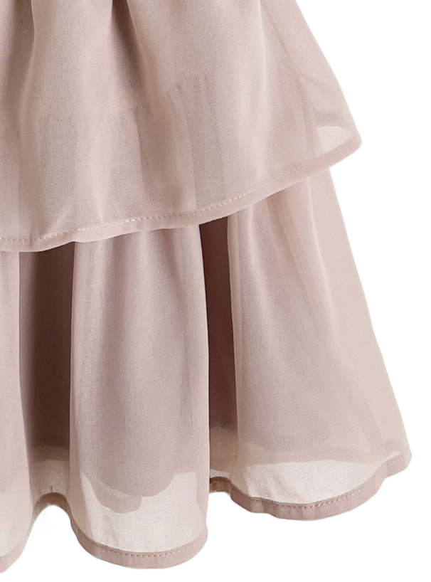 2Wayボウタイノースリーブペプラムティアードチュニック