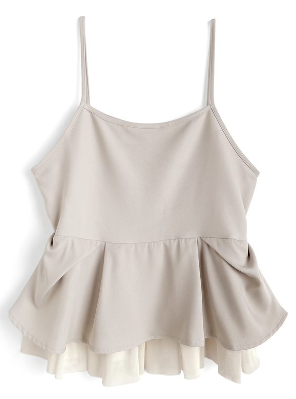 searoomlynn Petal Tulleペプラムキャミソール searoomlynn Petal Tulleペプラムキャミソール